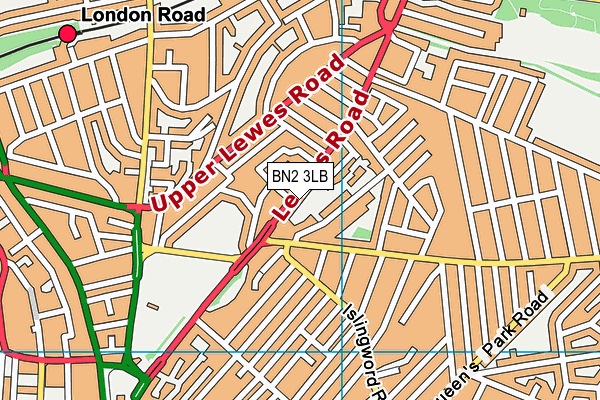 BN2 3LB map - OS VectorMap District (Ordnance Survey)