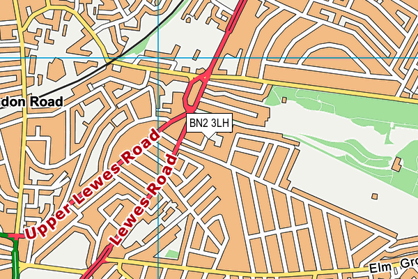 BN2 3LH map - OS VectorMap District (Ordnance Survey)