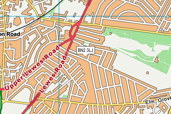 St Martin's CofE Primary School map (BN2 3LJ) - OS VectorMap District (Ordnance Survey)