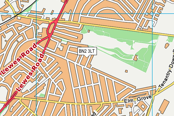 BN2 3LT map - OS VectorMap District (Ordnance Survey)