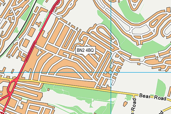BN2 4BQ map - OS VectorMap District (Ordnance Survey)