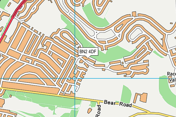 BN2 4DF map - OS VectorMap District (Ordnance Survey)