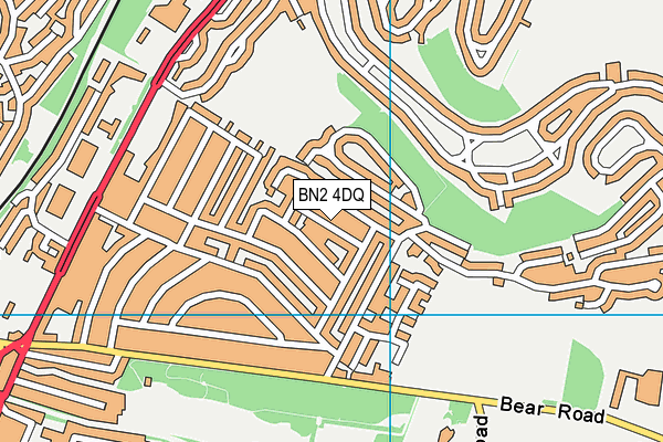BN2 4DQ map - OS VectorMap District (Ordnance Survey)
