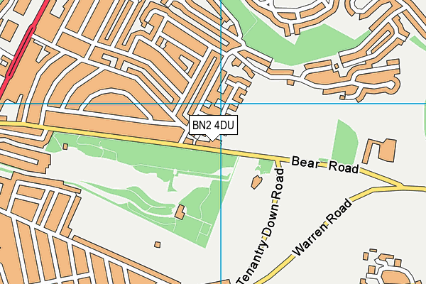 BN2 4DU map - OS VectorMap District (Ordnance Survey)