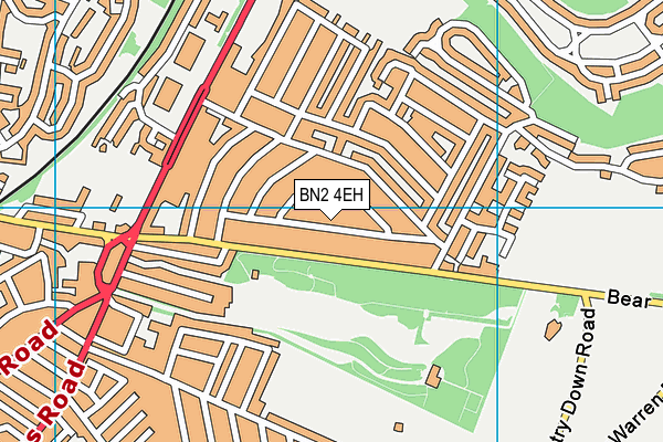 BN2 4EH map - OS VectorMap District (Ordnance Survey)