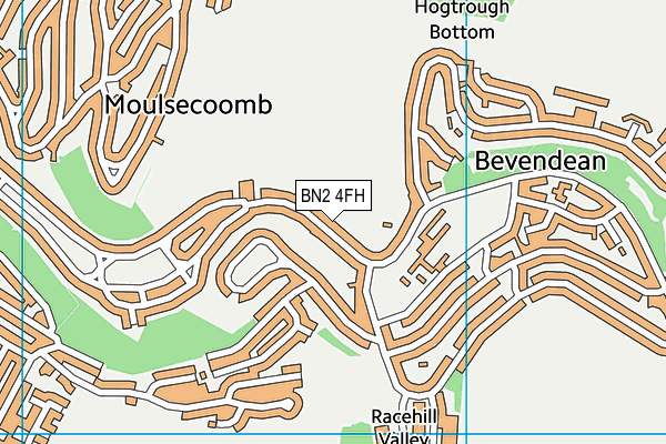 BN2 4FH map - OS VectorMap District (Ordnance Survey)