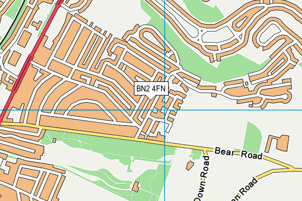 BN2 4FN map - OS VectorMap District (Ordnance Survey)