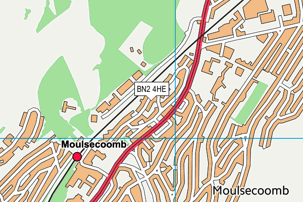 BN2 4HE map - OS VectorMap District (Ordnance Survey)