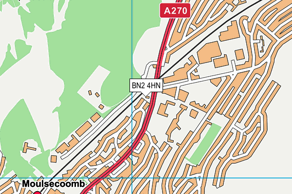 BN2 4HN map - OS VectorMap District (Ordnance Survey)