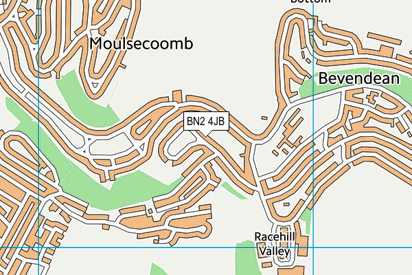 BN2 4JB map - OS VectorMap District (Ordnance Survey)