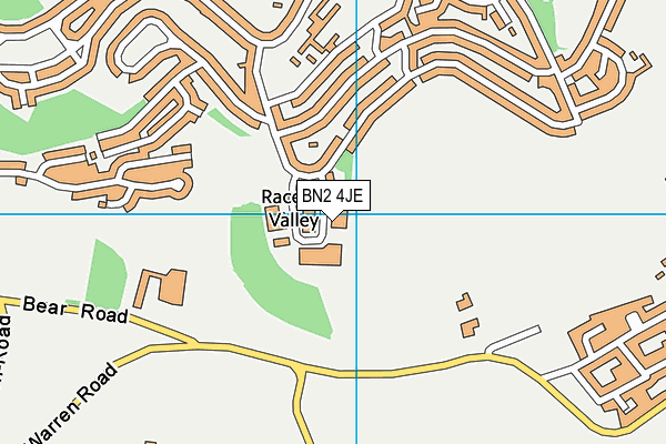 BN2 4JE map - OS VectorMap District (Ordnance Survey)