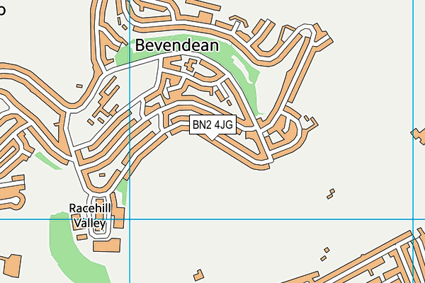 BN2 4JG map - OS VectorMap District (Ordnance Survey)