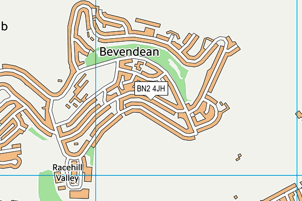 BN2 4JH map - OS VectorMap District (Ordnance Survey)