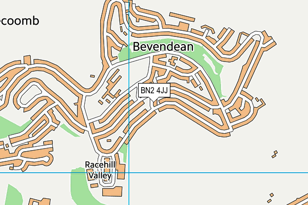 BN2 4JJ map - OS VectorMap District (Ordnance Survey)