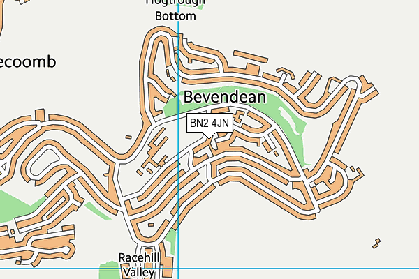 BN2 4JN map - OS VectorMap District (Ordnance Survey)