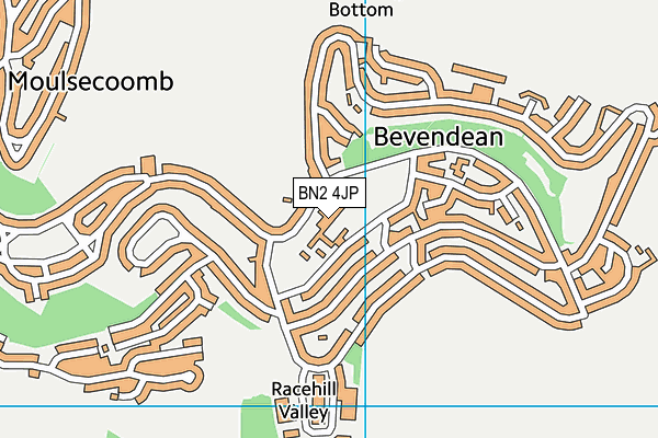 Bevendean Primary School and Nursery map (BN2 4JP) - OS VectorMap District (Ordnance Survey)
