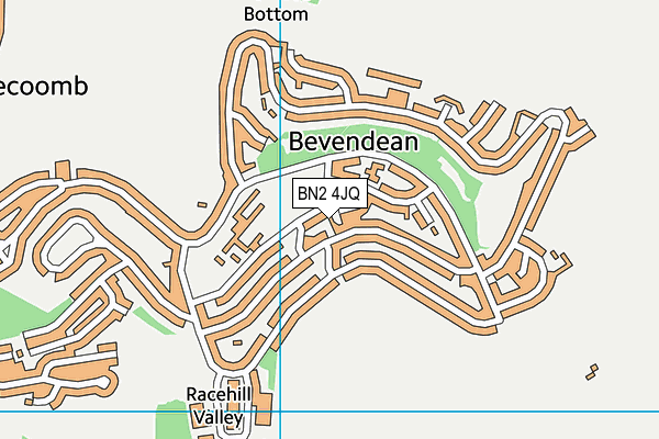 BN2 4JQ map - OS VectorMap District (Ordnance Survey)