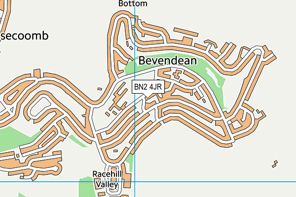 BN2 4JR map - OS VectorMap District (Ordnance Survey)