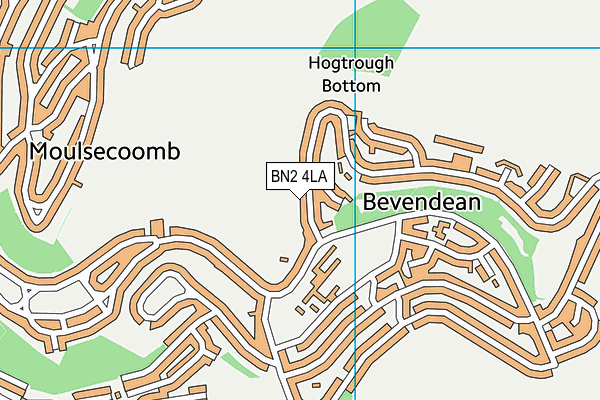 BN2 4LA map - OS VectorMap District (Ordnance Survey)