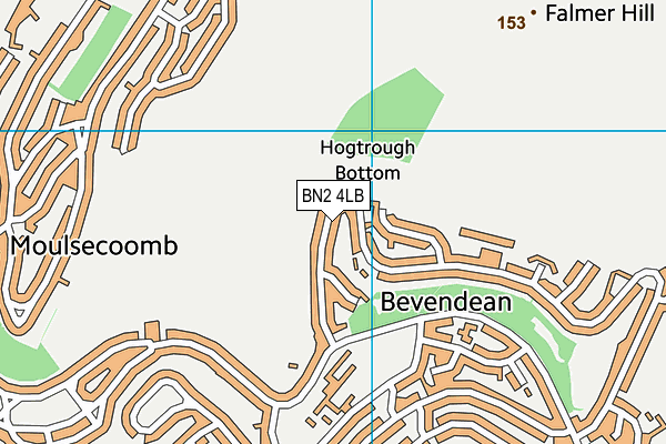 BN2 4LB map - OS VectorMap District (Ordnance Survey)