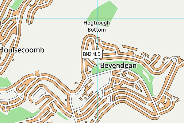 BN2 4LD map - OS VectorMap District (Ordnance Survey)