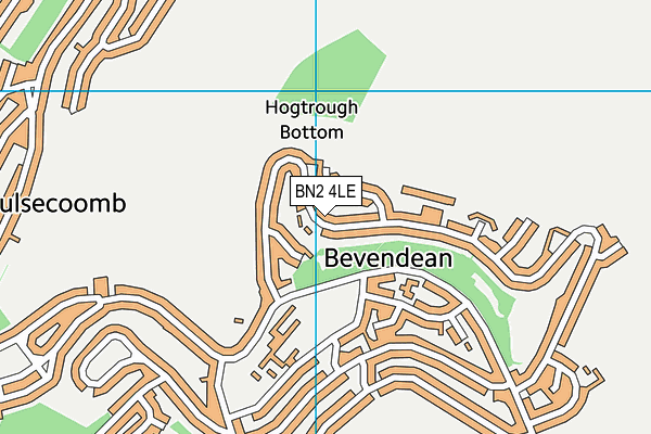 BN2 4LE map - OS VectorMap District (Ordnance Survey)