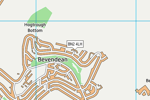 BN2 4LH map - OS VectorMap District (Ordnance Survey)