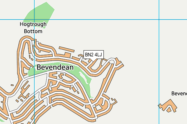 BN2 4LJ map - OS VectorMap District (Ordnance Survey)