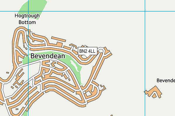 BN2 4LL map - OS VectorMap District (Ordnance Survey)