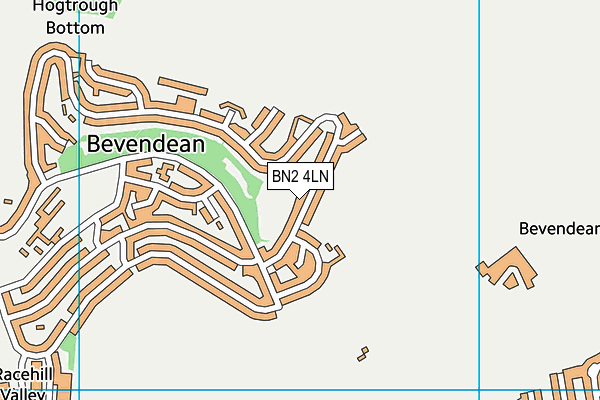 BN2 4LN map - OS VectorMap District (Ordnance Survey)