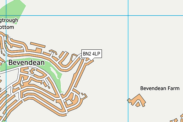 BN2 4LP map - OS VectorMap District (Ordnance Survey)