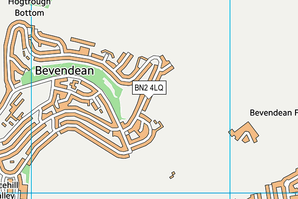 BN2 4LQ map - OS VectorMap District (Ordnance Survey)