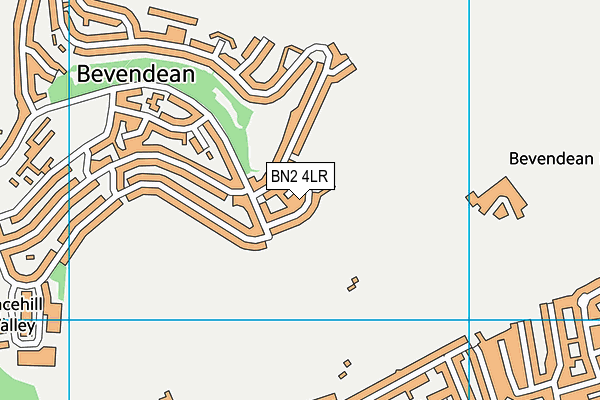 BN2 4LR map - OS VectorMap District (Ordnance Survey)