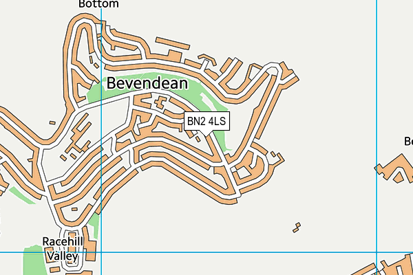 BN2 4LS map - OS VectorMap District (Ordnance Survey)