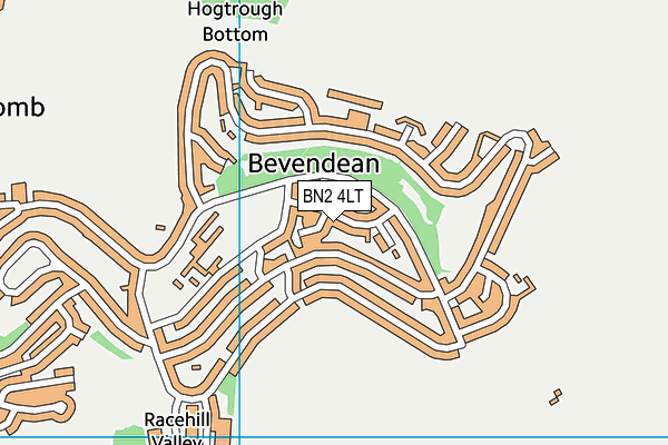 BN2 4LT map - OS VectorMap District (Ordnance Survey)