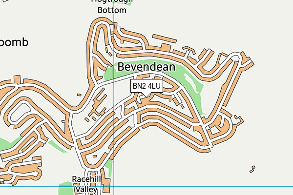 BN2 4LU map - OS VectorMap District (Ordnance Survey)