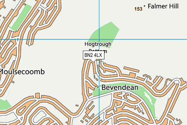 BN2 4LX map - OS VectorMap District (Ordnance Survey)