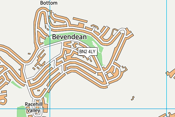 BN2 4LY map - OS VectorMap District (Ordnance Survey)
