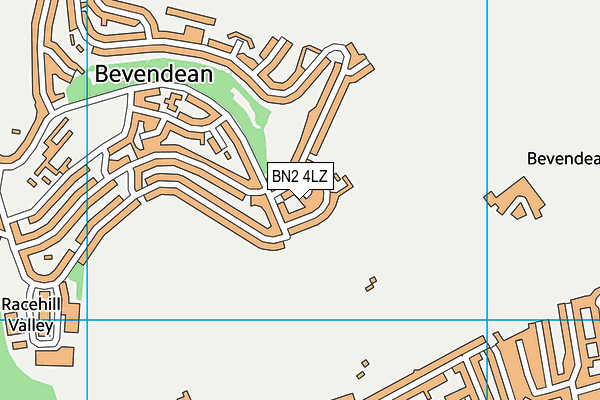 BN2 4LZ map - OS VectorMap District (Ordnance Survey)