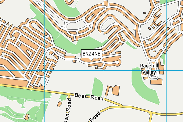 BN2 4NE map - OS VectorMap District (Ordnance Survey)