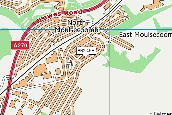 BN2 4PE map - OS VectorMap District (Ordnance Survey)