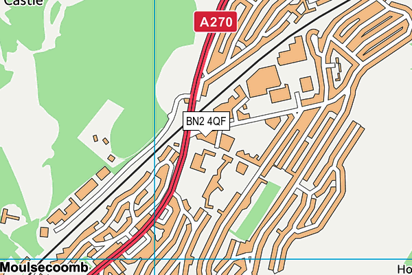 BN2 4QF map - OS VectorMap District (Ordnance Survey)