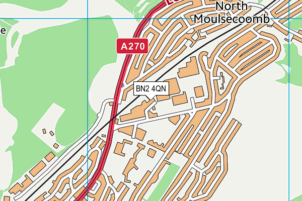 BN2 4QN map - OS VectorMap District (Ordnance Survey)