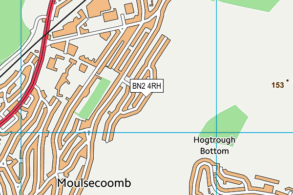 BN2 4RH map - OS VectorMap District (Ordnance Survey)