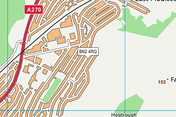 BN2 4RQ map - OS VectorMap District (Ordnance Survey)