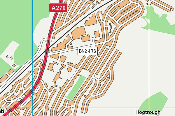 BN2 4RS map - OS VectorMap District (Ordnance Survey)