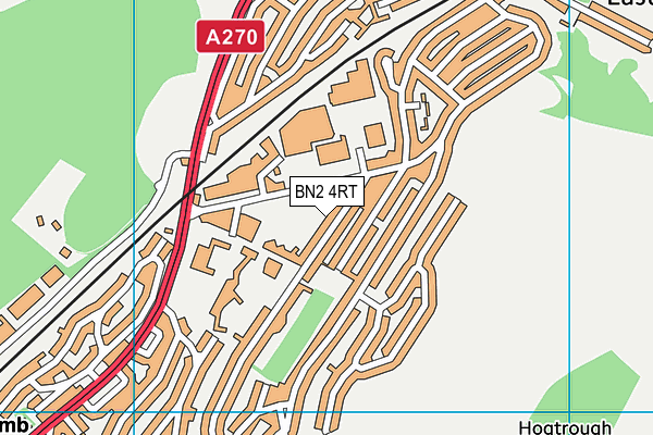 BN2 4RT map - OS VectorMap District (Ordnance Survey)
