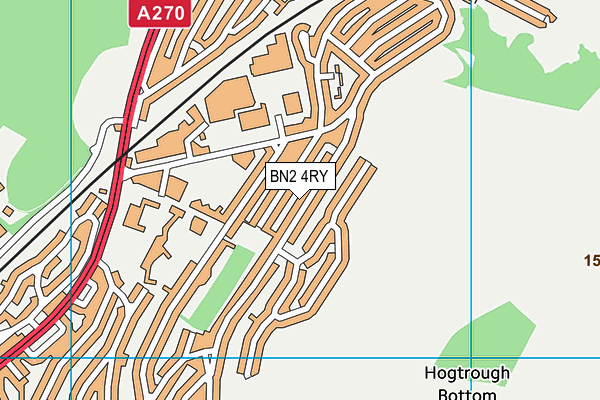 BN2 4RY map - OS VectorMap District (Ordnance Survey)