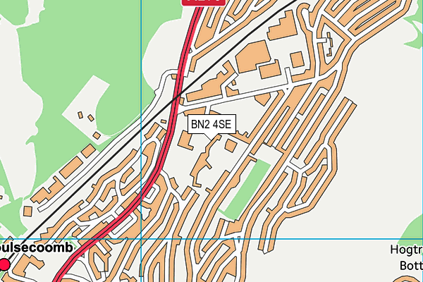 BN2 4SE map - OS VectorMap District (Ordnance Survey)
