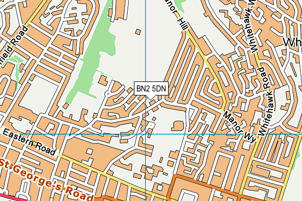 BN2 5DN map - OS VectorMap District (Ordnance Survey)